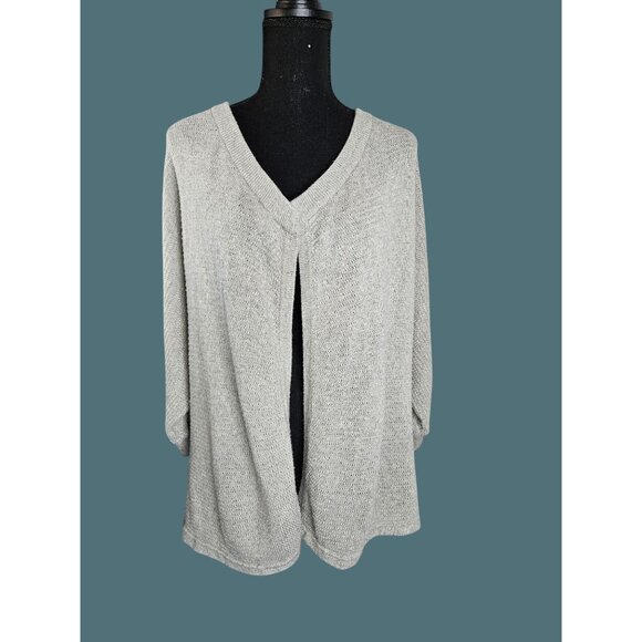 2/$35-Madewell Womens Gray Open Front Cardigan Sweater XS Soft Knit OVERSIZED - Picture 4 of 8